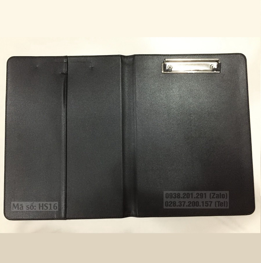 Bìa hồ sơ kẹp tài liệu màu đen kích thước a4 đựng giấy tờ trình ký, hợp đồng in logo công ty