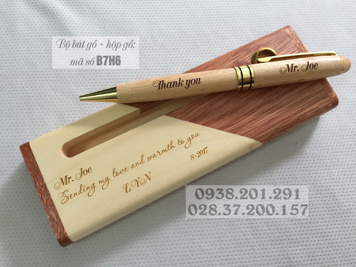 Bút gỗ món quà lưu niệm cho khách hàng nước ngoài ý nghĩa