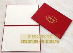 Bìa bằng tốt nghiệp Intel màu đỏ - BĐH 07