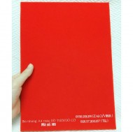 Bìa nhung màu đỏ tươi đỏ cờ N9