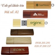 Các mẫu USB gỗ khắc tên làm quà tặng khách hàng